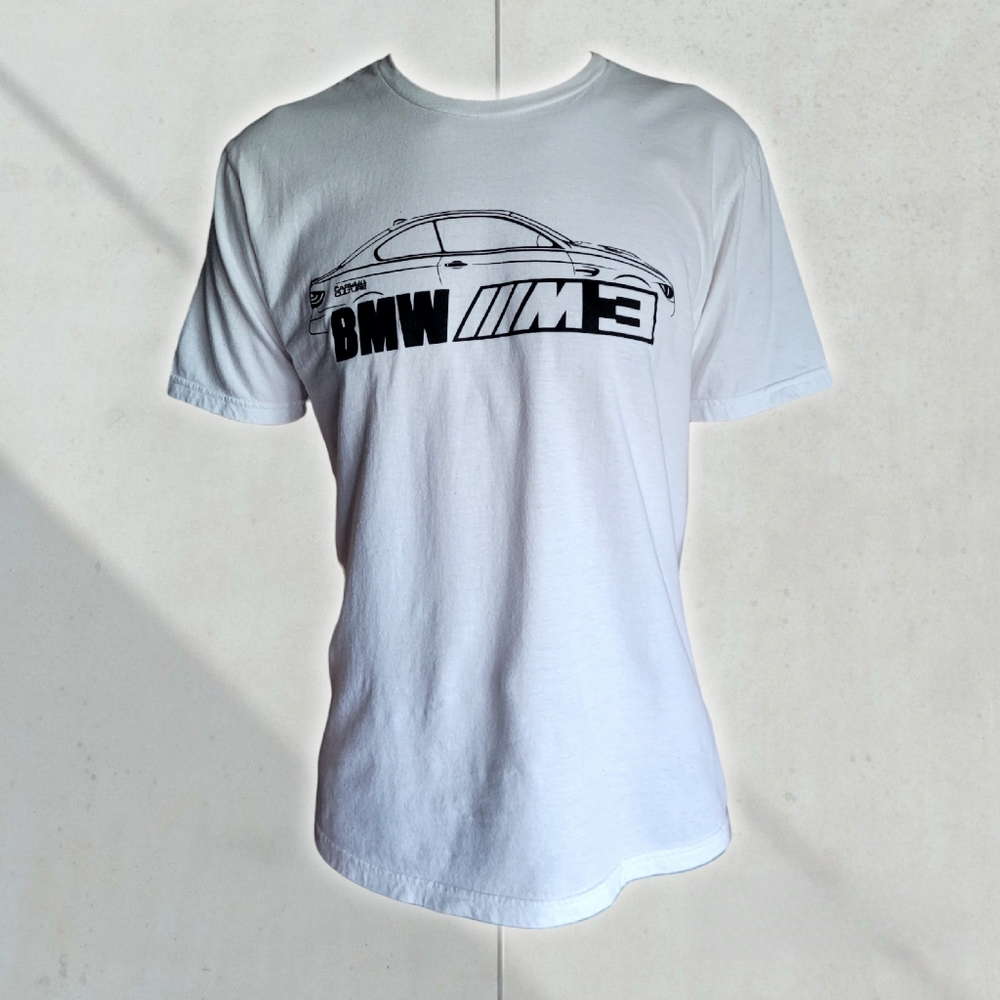 🎉✨SOLD✨🎊 - The Car Culture BMW M3 Car Silhouette White T-Shirt Size M